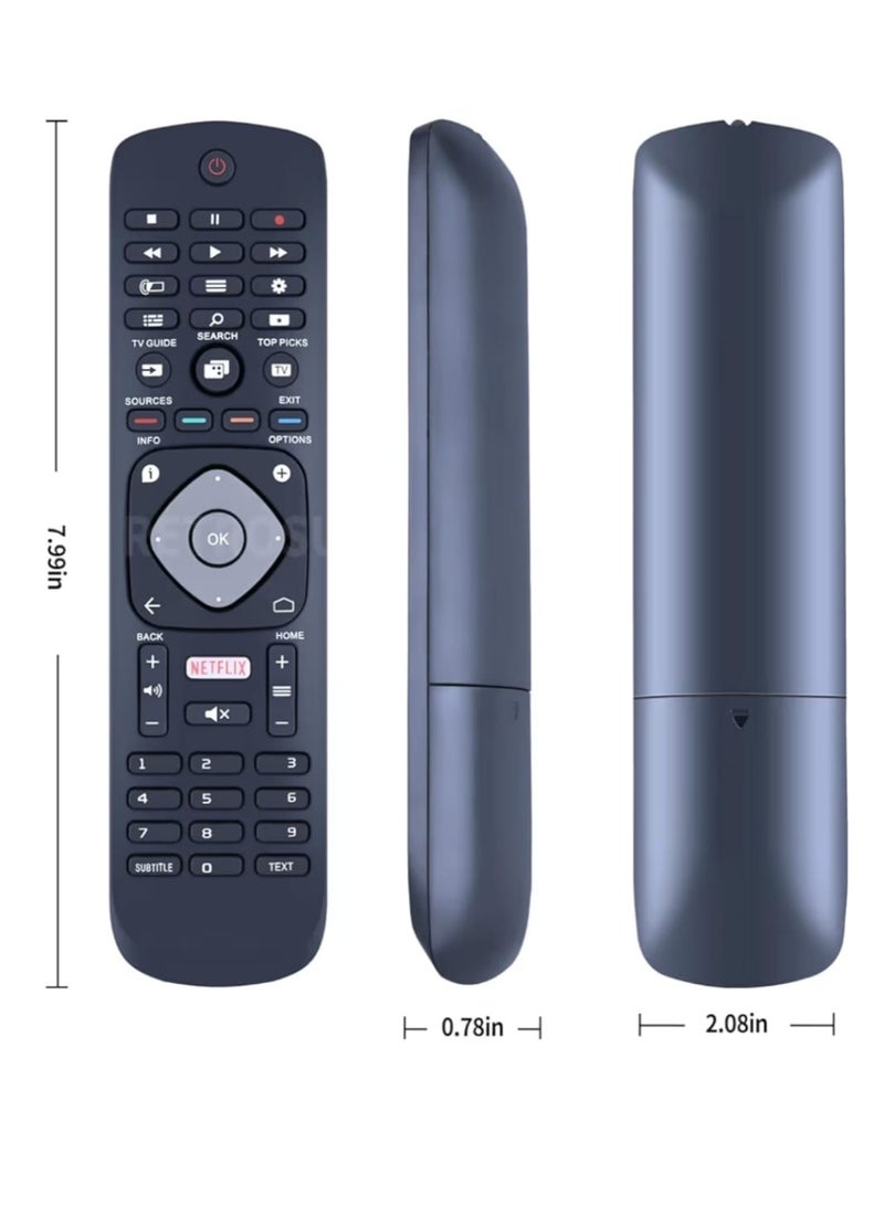 RM Philips Universal Remote Control Rm-L1285 For Philips Lcd Led Plasma Tv with Netflix Button - Image 3